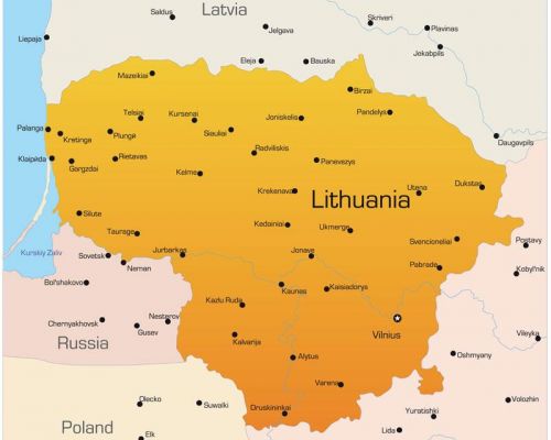 map lithuania